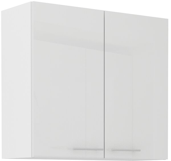 Kuchyňská skříňka závěsná 80 cm GOREN - Bílá lesklá