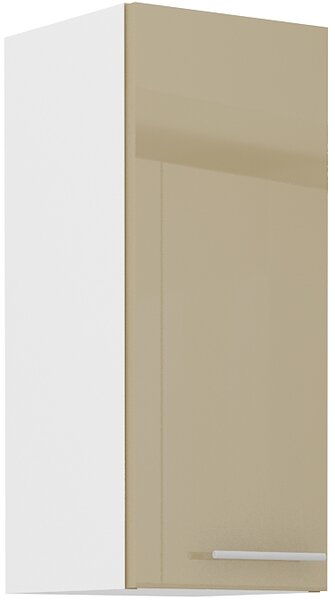 STL 30 cm skříňka horní jednodveřová LARA Barevné provedení: Bílá / Cappucino lesk