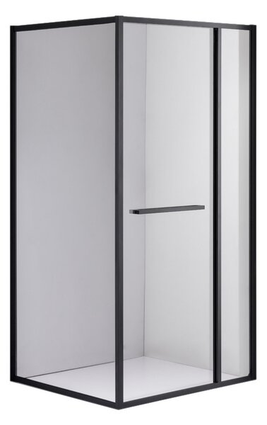 BPS-koupelny Obdélníkový sprchový kout HYD-OK-KA01 120x80 černá/transparent - bez vaničky
