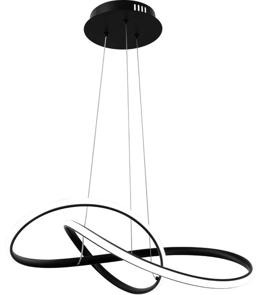 Toolight - LED závěsné svítidlo APP395-CP + dálkové ovládání, černá, OSW-06911