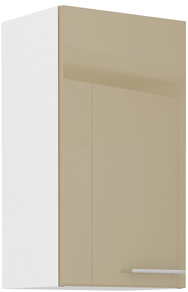 STL 40 cm skříňka horní jednodveřová LARA Barevné provedení: Bílá / Cappucino lesk