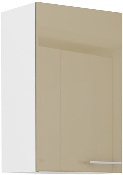 STL 45 cm skříňka horní jednodveřová LARA Barevné provedení: Bílá / Cappucino lesk