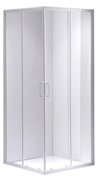 BPS-koupelny Čtvercový sprchový kout HYD-SK93B 90x90 bílá/transparent - bez vaničky