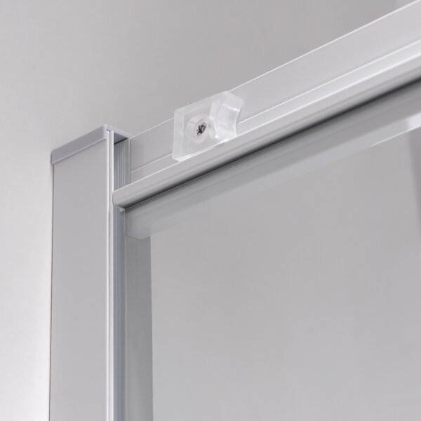BPS-koupelny Čtvercový sprchový kout HYD-SK93B 90x90 bílá/transparent - bez vaničky