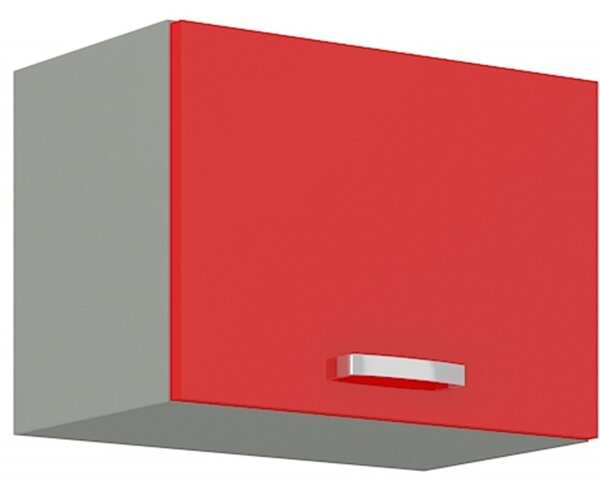 Kuchyňská skříňka s otevíráním nahoru šířka 50 cm 04 - HULK - Červená lesklá