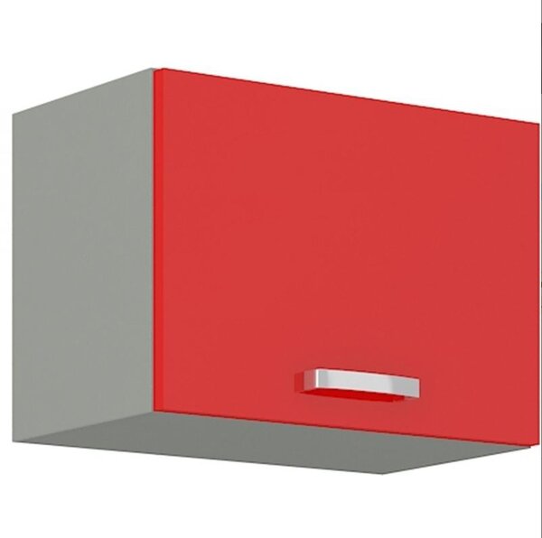 Závěsná skříňka se zvedacími dvířky 60 cm 04 - HULK - Červená lesklá