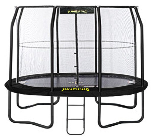 Oválná trampolína s ochrannou sítí a žebříkem JumpKing OvalPOD (2,5 × 3,4 m) (Trampolína JumpKing OVAL-POD 2,5 x 3,4 m)