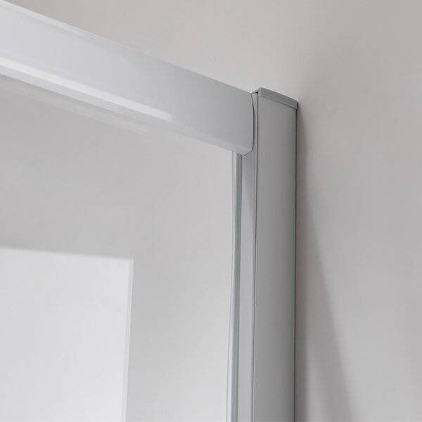 BPS-koupelny Čtvrtkruhový sprchový kout HYD-RK-MAJ80WH 80x80 cm, bílý v setu s hlubokou sprchovou vaničkou