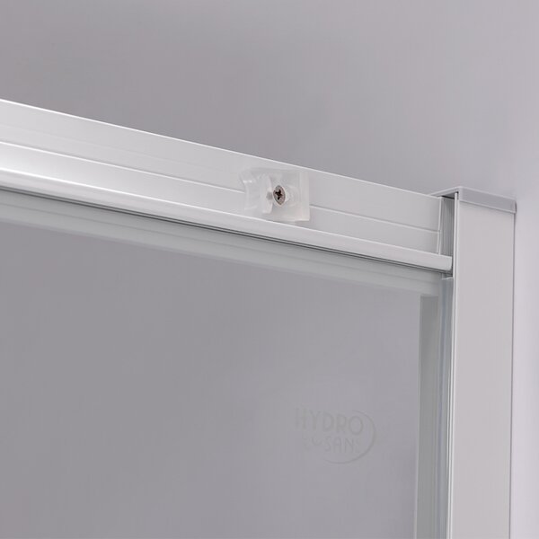 BPS-koupelny Čtvrtkruhový sprchový kout HYD-RK-MAJ80WH 80x80 cm, bílý v setu s hlubokou sprchovou vaničkou