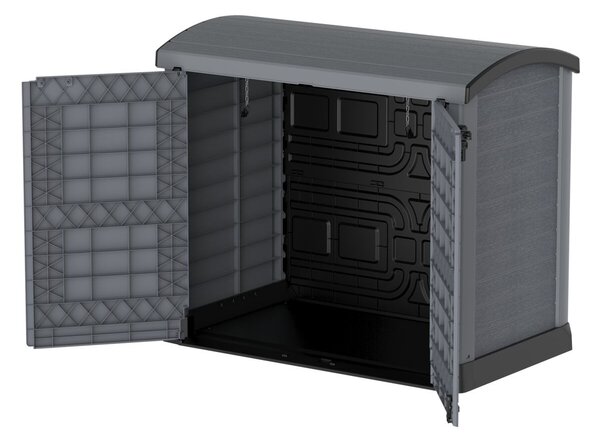 Plastový úložný box StoreAway ARC145 x 125 x 82,5 cm, 1200 l - šedý DURAMAX 86633 (Plastový úložný box StoreAway ARC145 x 125 x 82,5 cm, 1200 l - šedý DURAMAX 86633)