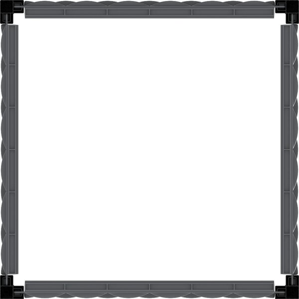 Nadzemní záhon 55 x 55 cm s treláží, antracit, Duramax IDMFPGB006CG (Nadzemní záhon 55 x 55 cm s treláží, antracit, Duramax IDMFPGB006CG)