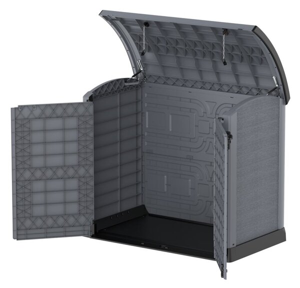 Plastový úložný box StoreAway ARC145 x 125 x 82,5 cm, 1200 l - šedý DURAMAX 86633 (Plastový úložný box StoreAway ARC145 x 125 x 82,5 cm, 1200 l - šedý DURAMAX 86633)