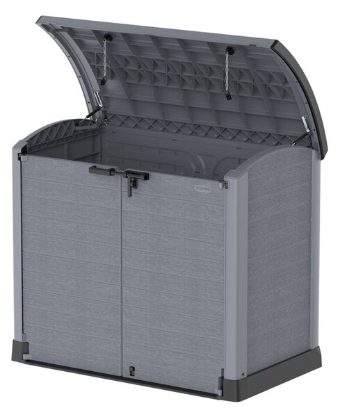 Plastový úložný box StoreAway ARC145 x 125 x 82,5 cm, 1200 l - šedý DURAMAX 86633 (Plastový úložný box StoreAway ARC145 x 125 x 82,5 cm, 1200 l - šedý DURAMAX 86633)
