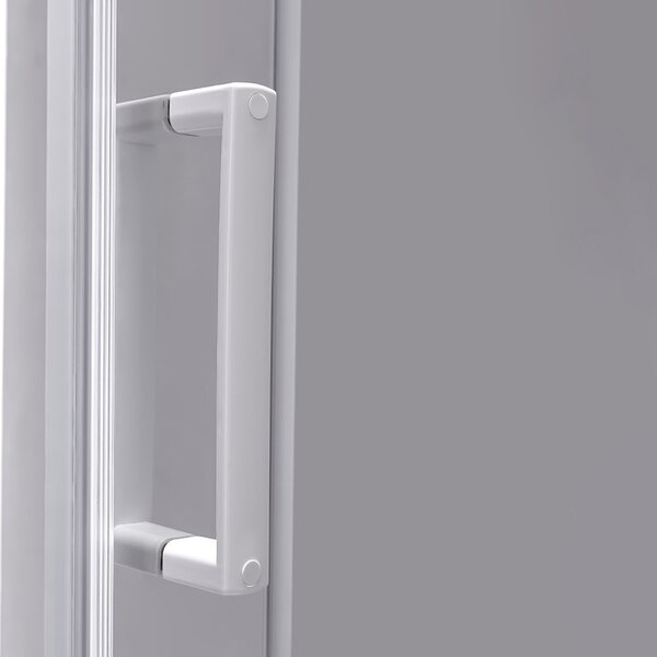 BPS-koupelny Čtvrtkruhový sprchový kout HYD-RK-MAJ80WH 80x80 cm, bílý v setu s hlubokou sprchovou vaničkou