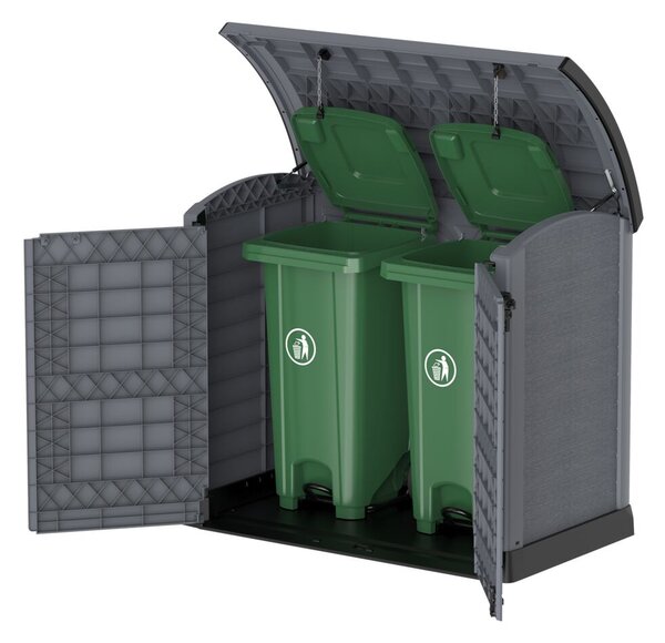 Plastový úložný box StoreAway ARC145 x 125 x 82,5 cm, 1200 l - šedý DURAMAX 86633 (Plastový úložný box StoreAway ARC145 x 125 x 82,5 cm, 1200 l - šedý DURAMAX 86633)