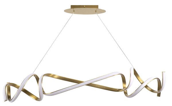 Toolight Toolight, LED závěsné svítidlo 90cm, 35W, 4000K, 1868lm, APP1777-CP, zlatá matná, OSW-09666