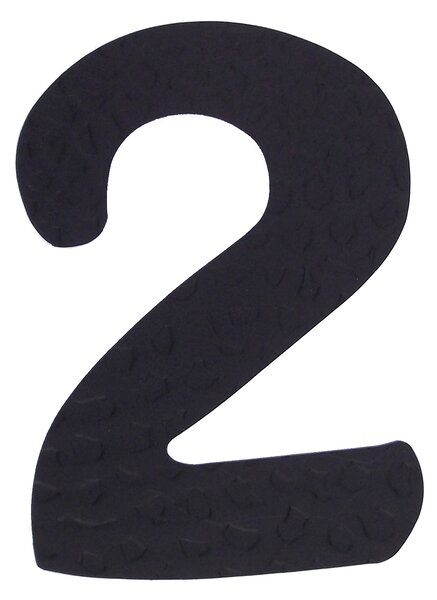 Kovaná číslice "2" černá
