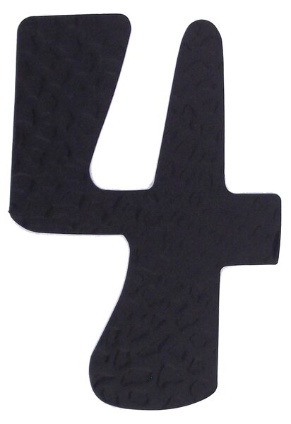 Kovaná číslice "4" černá