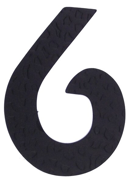 Kovaná číslice "6" černá