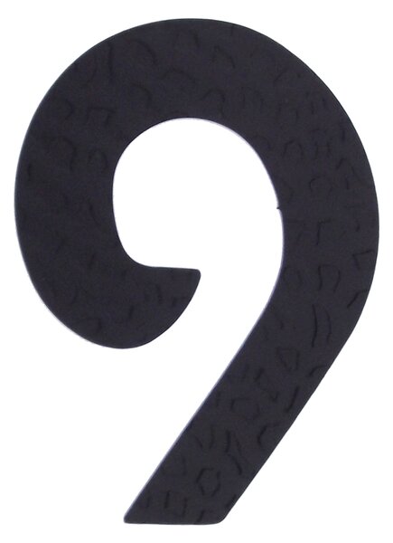 Kovaná číslice "9" černá