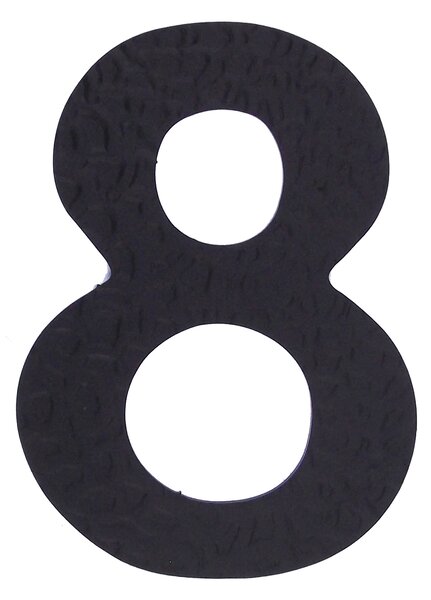 Kovaná číslice "8" černá