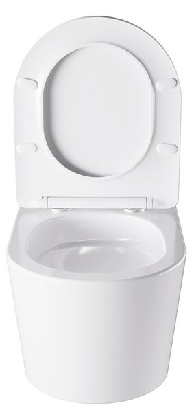 BPS-koupelny Závěsná WC mísa se SoftClose sedátkem HYD-4664, bílá