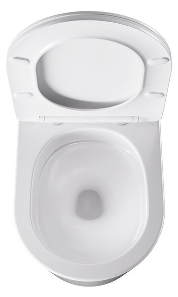 BPS-koupelny Závěsná WC mísa se SoftClose sedátkem HYD-4664, bílá