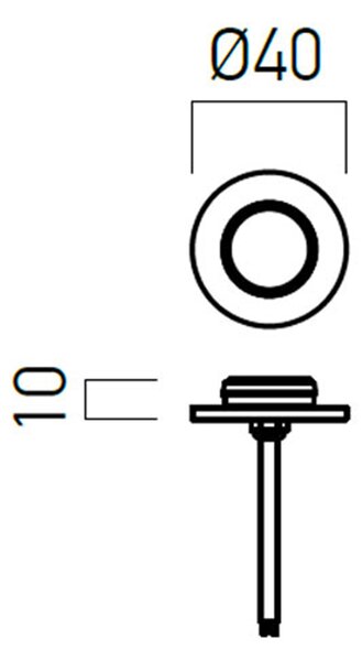 Redo Zapuštěné nástěnné venkovní LED svítidlo XDECK 2W, ø 40 mm, IP67 Barva světla: 4000K