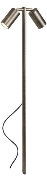 Redo Venkovní LED sloupkové svítidlo STAKE 2xGU10, v. 100,9 cm, IP65 Barva: antická mosaz