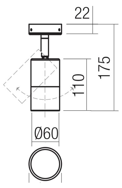 Redo Venkovní nástěnné LED svítidlo STAKE, 1xGU10, v. 17,5 cm, IP65 Barva: Mosaz