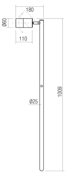 Redo Venkovní LED sloupkové svítidlo STAKE 1xGU10, v. 100,9 cm, IP65 Barva: Mosaz