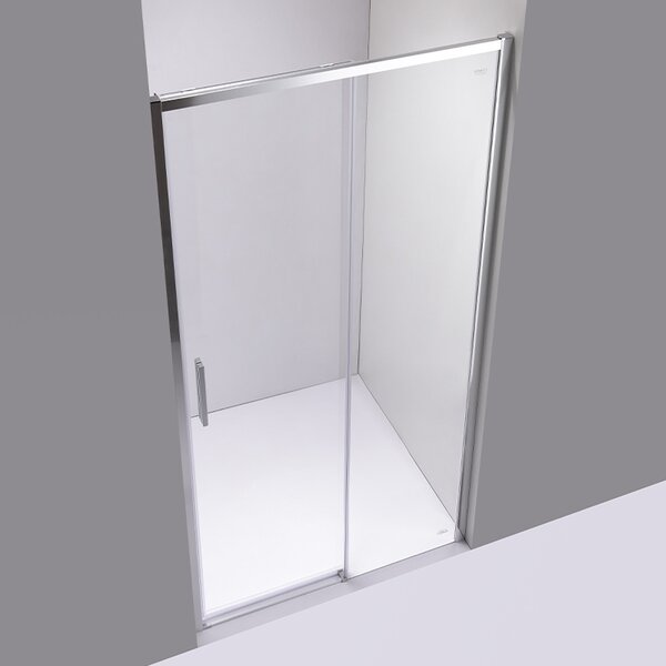 BPS-koupelny Posuvné sprchové dveře PD-NOCR HYD-5167 100 cm chrom/transparent pro instalaci do niky - bez vaničky