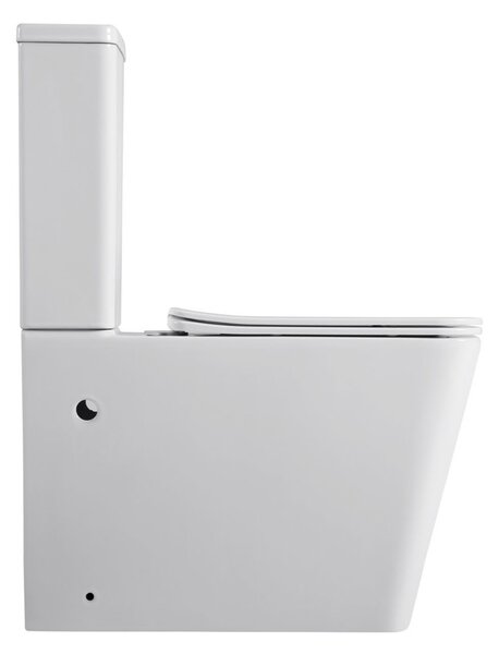 Erga Jotta, WC kombi mísa 640x365x820 mm, Rimless + toaletní sedátko, bílá lesklá, ERG-V03-JOTTA-RIM-WH