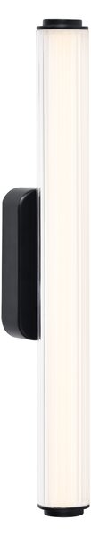 Nordlux Nástěnné LED svítidlo VIRELLE černé, 12W, v. 50 cm, CCT switch 3000-4000K, IP44