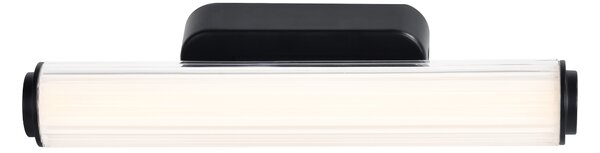Nordlux Nástěnné LED svítidlo VIRELLE černé, 32W, v. 32 cm, CCT switch 3000-4000K, IP44
