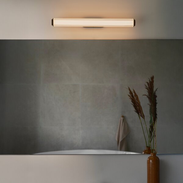 Nordlux Nástěnné LED svítidlo VIRELLE černé, 12W, v. 50 cm, CCT switch 3000-4000K, IP44