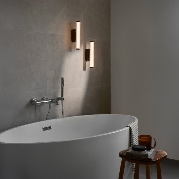 Nordlux Nástěnné LED svítidlo VIRELLE černé, 32W, v. 32 cm, CCT switch 3000-4000K, IP44