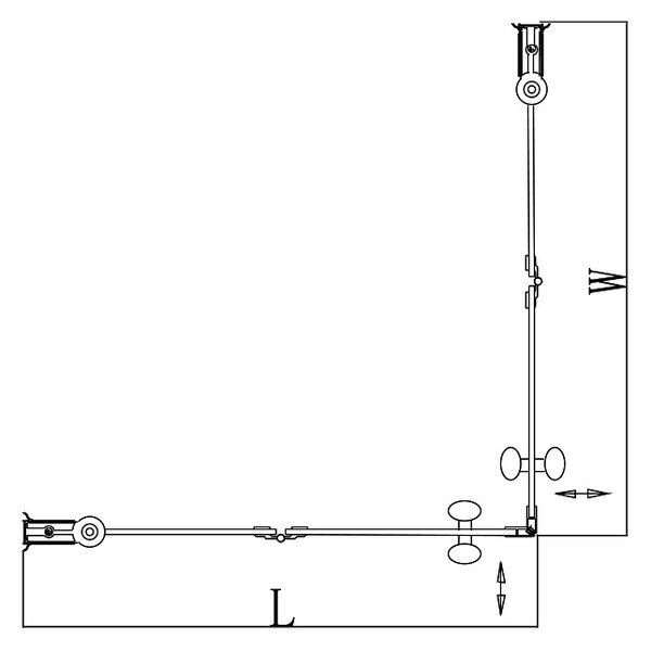 BPS-koupelny Čtvercový sprchový kout HYD-SK1290B 90x90 chrom/transparent + vanička HYD-SSV-ST02B černá