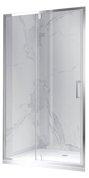 BPS-koupelny Sprchové dveře HYD-DN19D 100 chrom/transparent pro instalaci do niky - bez vaničky