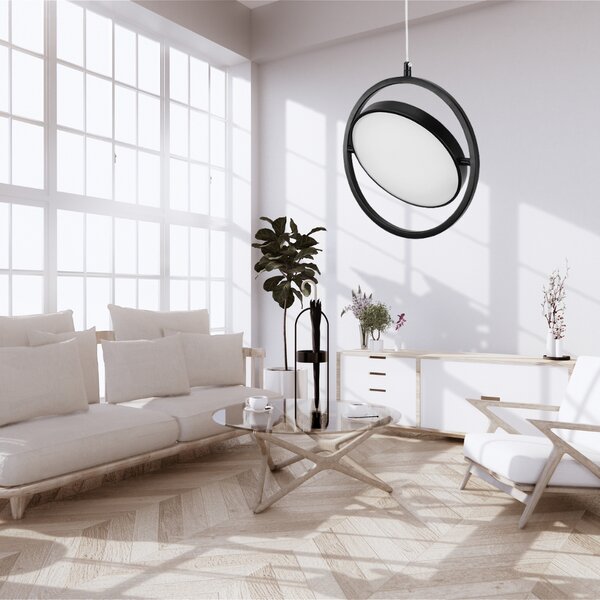 Toolight Toolight, LED závěsné svítidlo 26cm, 5W, 4000K, APP1790-CP, černá, OSW-06067