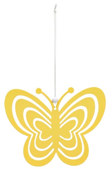 Závěsný kovový motýl PASTEL BUTTERFLY - více barev Barva: Oranžová