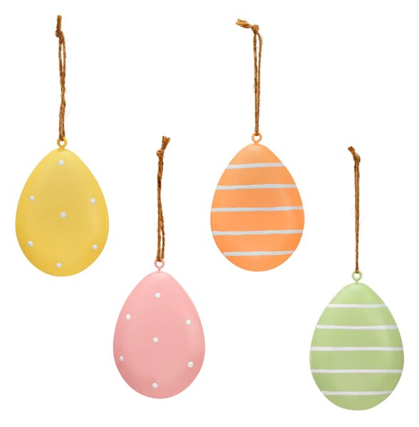 Závěsné kovové vajíčko PASTEL EGG - více barev Barva: Zelená