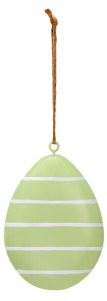 Závěsné kovové vajíčko PASTEL EGG - více barev Barva: Zelená