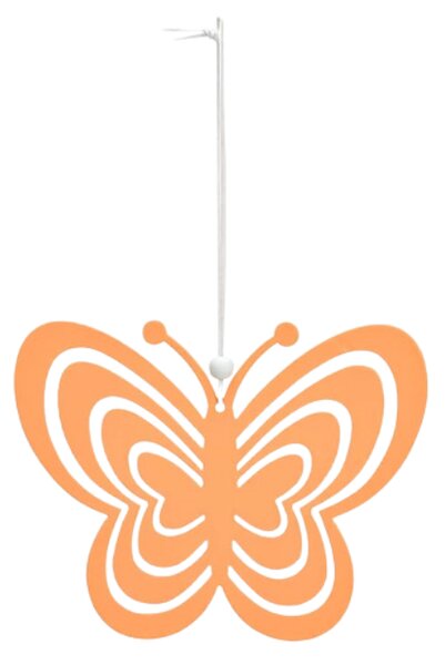 Závěsný kovový motýl PASTEL BUTTERFLY - více barev Barva: Oranžová