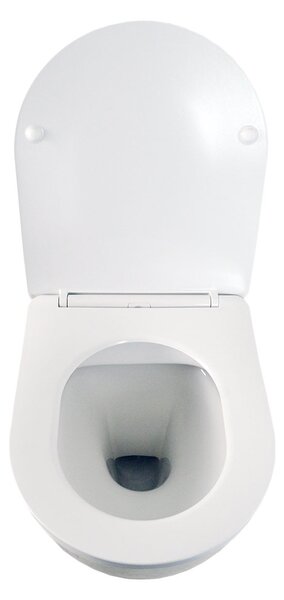 Hydroland Závěsná WC mísa se SoftClose sedátkem Karat, bílá