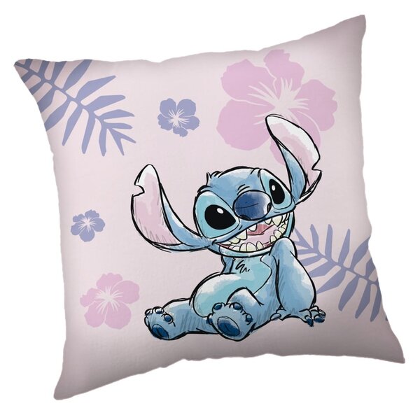 Fleecový dětský polštářek 40x40 cm Lilo a Stitch "Pink" – Jerry Fabrics