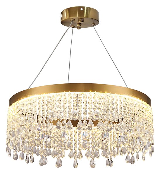 Toolight Toolight, LED stropní osvětlení 60cm, 24W, 4000K, APP1731-1CP, zlatá, OSW-04342