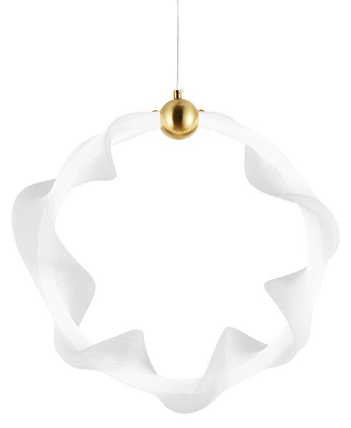 Toolight Toolight, LED závěsné osvětlení 22W, 4000K, 1540lm, G014-1CP, bílá-zlatá, OSW-06361