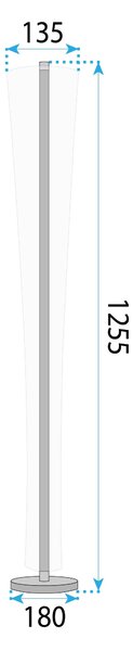 Toolight Toolight, LED lampa pro postavení, 12W, 3000K, LHJ073-F, zlatá, OSW-50033