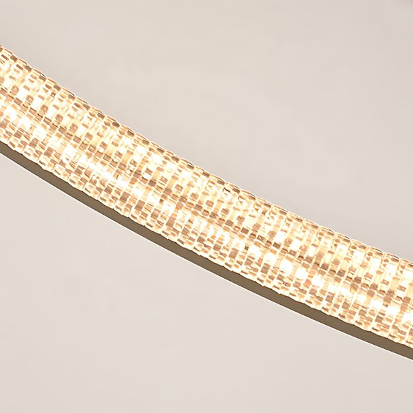 Toolight Toolight, LED stropní svítidlo 60cm, 55W, 3500lm + dálkové ovládání, APP1772-CP, zlatá matná, OSW-06351